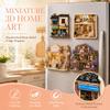 Cute Home Theme Refrigerator Magnet 3D Relief 3D Refrigerator Stickers  Home Decor
