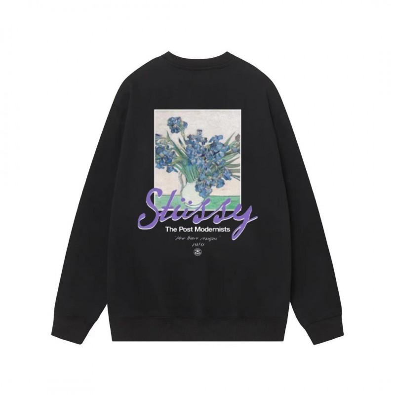 Unisex Oversized Cotton Crewneck Sweatshirt With Letter Dice Print Fall Youth Streetwear