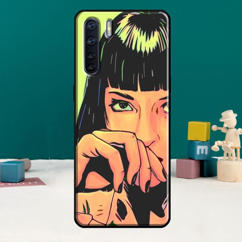 Pulp Fiction Phone Case For Oppo A15 A74 A94 A54 A18 A38 A58 A78 A98 A40 A60 A80 A16 A76 A96 A57S A17 A77