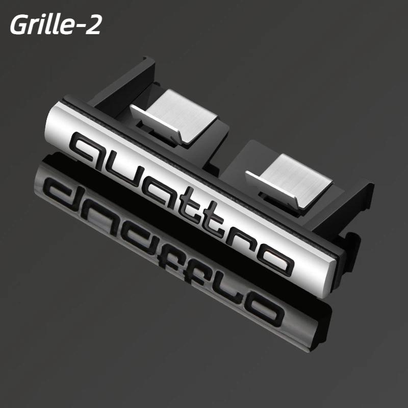 1PCS ABS QUATTRO Badge Car Front Grille Rear Trunk Emblem Auto Accessories