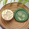 Vintage Seal Stamp Head Plant Themed Sealing Stamp for Seal Envelope Card Wedding Invitations Scrapbooking Packaging