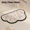 Mud Contemporary Diatom Washroom Floor Mats Bathroom Material Spaces Living