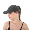 2023 New Ponytail Baseball Cap Summer Women's Adjustable Black Hat Messy Cap Casual Cotton Girl Snapback Mesh Cap