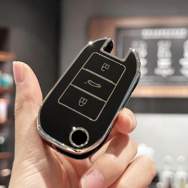 Capac pentru chei pentru Peugeot 208 308 408 508 2008 3008 4008 5008 pentru Citroen C3 C4 CACTUS C6 C8 Accesorii pentru husa pentru chei