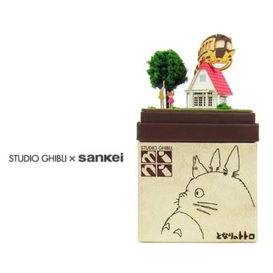 Totoro Sankei Studio Ghibli Mini My Neighbor Kusakabe House and Catbus Papercraft Non-scale MP07-02 Direct from Japan
