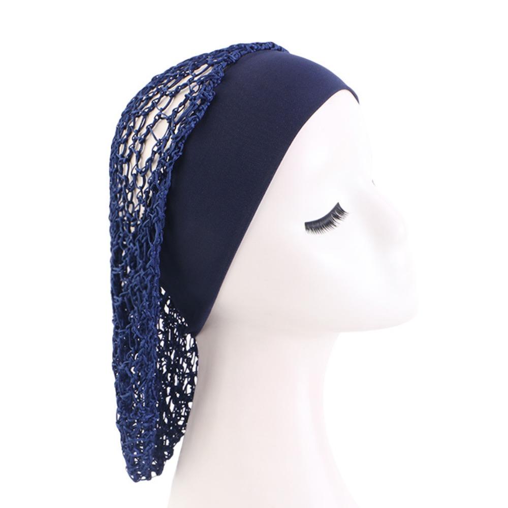 Wide Band Crochet Hair Snood Night Cap Hair Care Sleeping Hat Hair Accessories Mesh Hair Net  Women