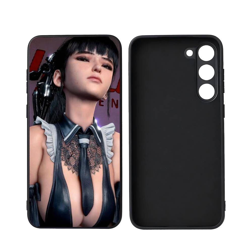 Stellar Blade ANIME For Samsung Galaxy S25 S24 S23 Ultra S22 S21 Plus S20 Black Soft Silicone Protective Case