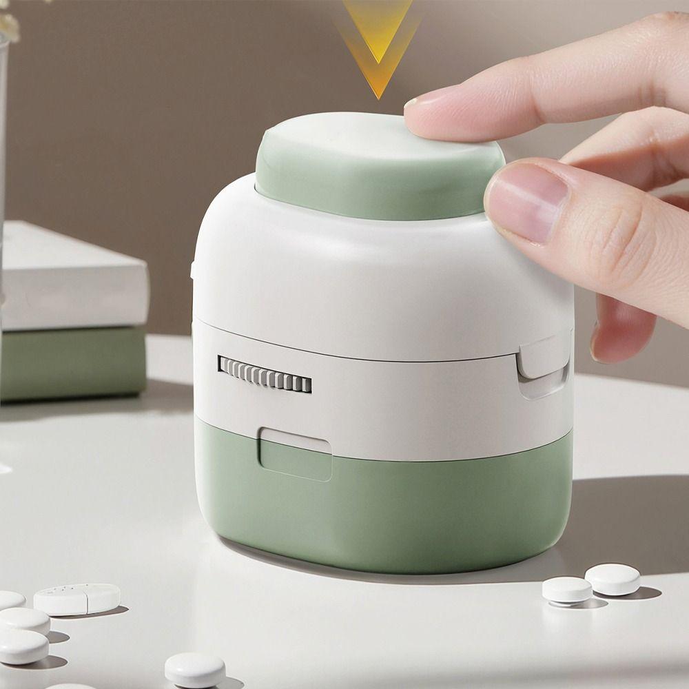Drug Divider Case 2/4-in-1 Pill Cutter Food Grade Dustproof Tablet Splitter Compact Precise Cutting Medicine Cutter Daily Use