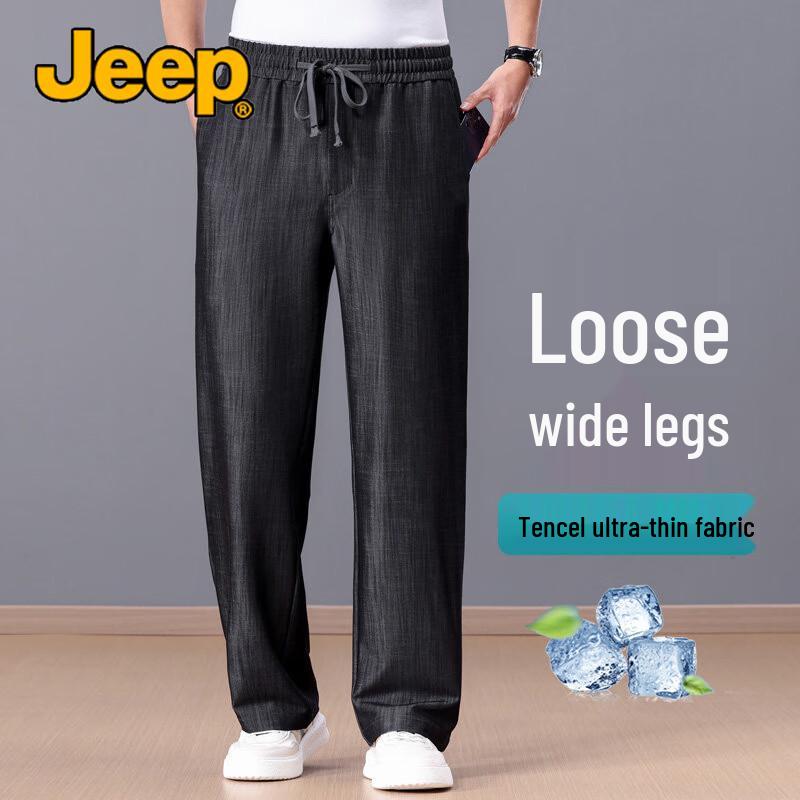 

JEEP Men s Summer Tencel Loose Straight Jeans XL