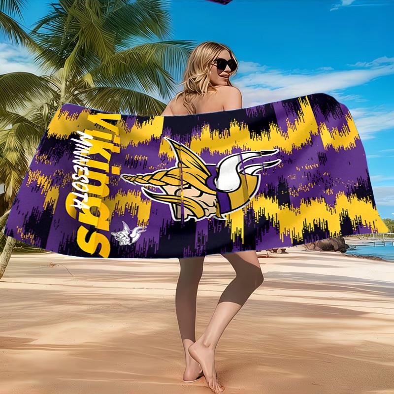Vikings Teamgeist Strandtuch, Schnelltrocknend, Pflegeleicht, Geeignet für Fitness und Strandurlaub, Sport-Essential