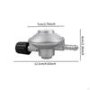 Propane Low Pressure Regulator Gas Adapter Compact Hose Connection Convertor for Grill Barbecue