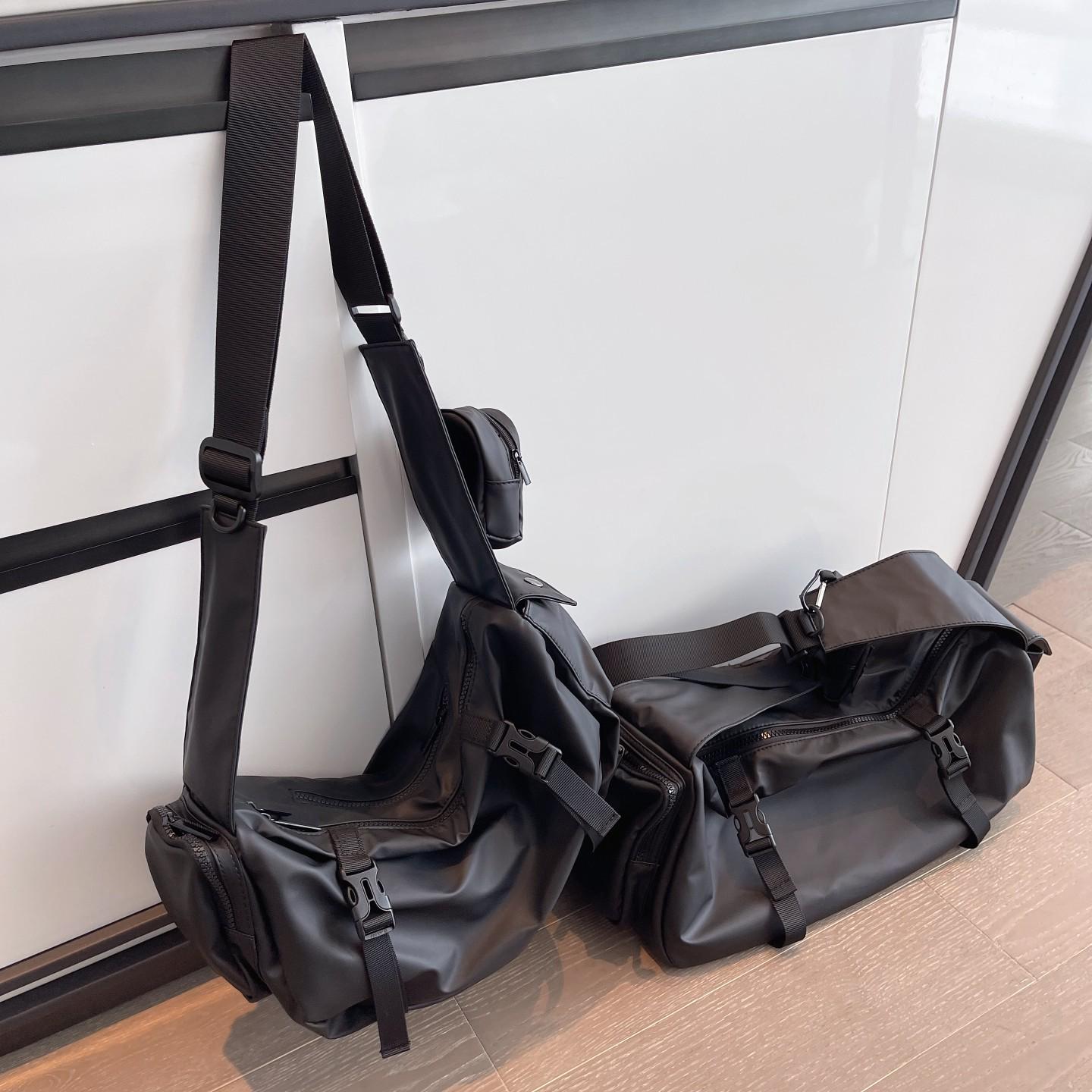 

Мужская японская мода, вместительная рабочая сумка-мессенджер - хип-хоп, спортивный наплечный рюкзак и женский мотоциклетный стиль Small