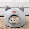 Bed For Cat, Dog, Kennel, Gray, Oval, 40 X 40 X 40