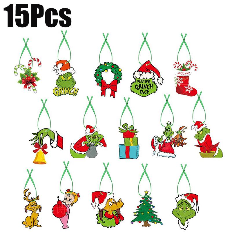 2026 Merry Christmas Decorative Door Hanging Banner Santa Claus Snowman Elk Couplet Christmas Decor for Home Xmas Ornaments Noel