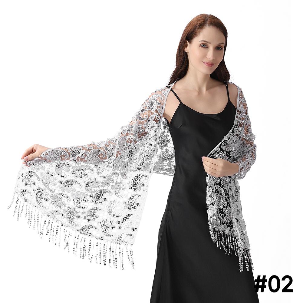 

Кружево и пайетки, шаль, накидка для вечерних платьев, свадебный декор, шарф, элегантный хиджаб, покрывало для праздников Рамадана, женская скромная мода, цветочная шаль