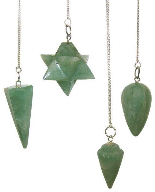 Green Aventurine Crystal Dowsing Pendulum