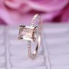 1 Elegant Rectangular Cut Ring for Women, Featuring Minimalist Luxury Aesthetic Jewelry, Suitable for Daily Wear and Holiday Gift Giving