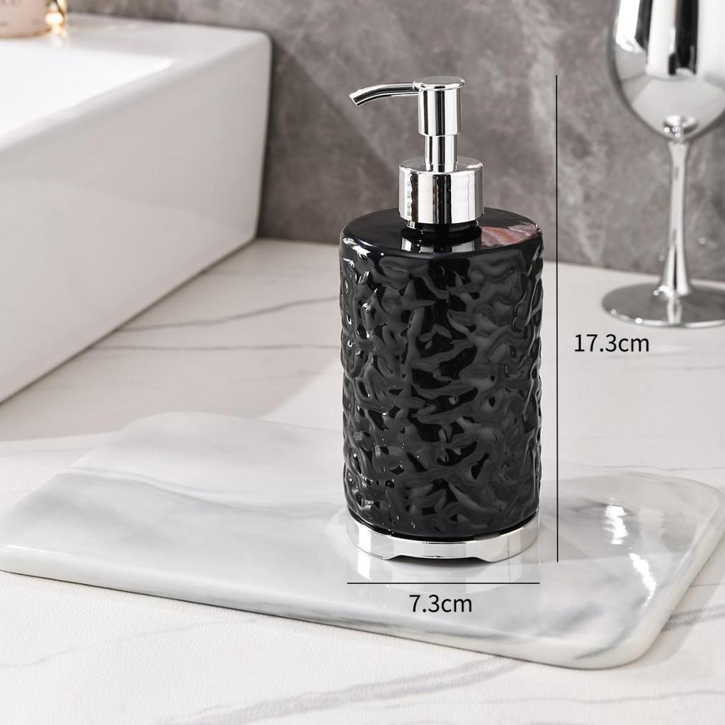 Cheese Texture Press-Type Dispenser Bottle for Body Wash, Shampoo, and Hand Soap