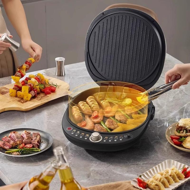 220V Electric Pancake Stove Home Double Sided Heating Pancake Pan New Type Deepening And Increasing