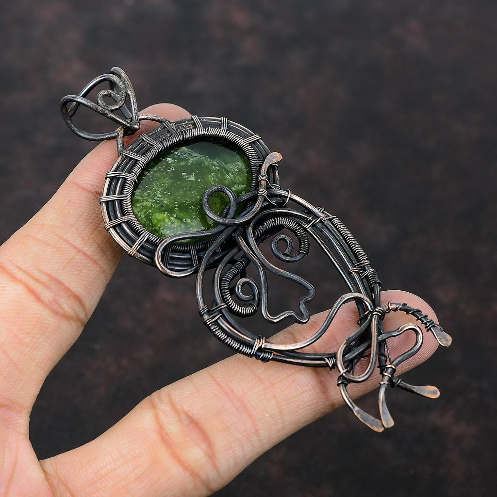 Vasonite Pendant Copper Wire Wrapped Pendant Handmade Pendant Natural Gemstone Jewelry Amazing Pendant Gift For Him Copper Wire Wrap Jewelry