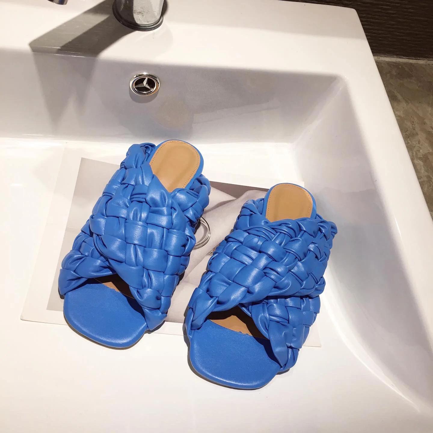 2024 Женские летние шлепанцы высокого качества с открытым носком на плоской подошве — фото 10