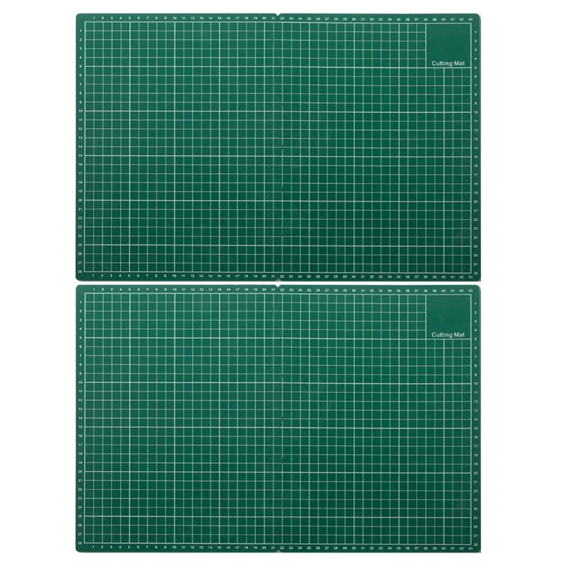 

Set of 2 Polypropylene Foldable Cutting Mat with Rotating Design Folding Craft Pad for Jewelry Making and Craft Projects