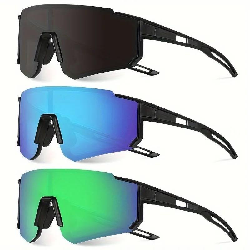 3pcs Stylish Anti Wind Decorative Glasses for Men and Women Design with Vibrant Colors