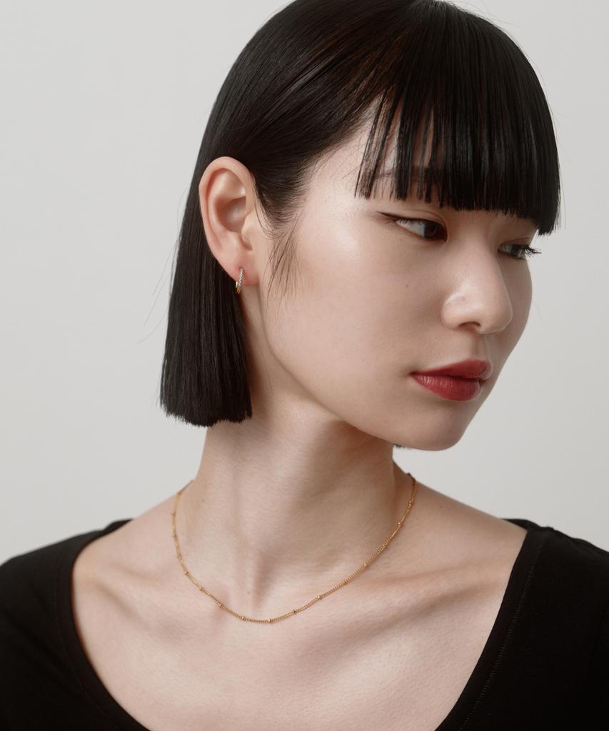 Novice Tokyo Cz Hoop Pierce Surgical Cz Hinged Hoop Pierce Stainless / Gold