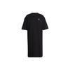 Short Sleeved Dress Women's Black (Unisex) Short-Sleeved Dresses IB7318