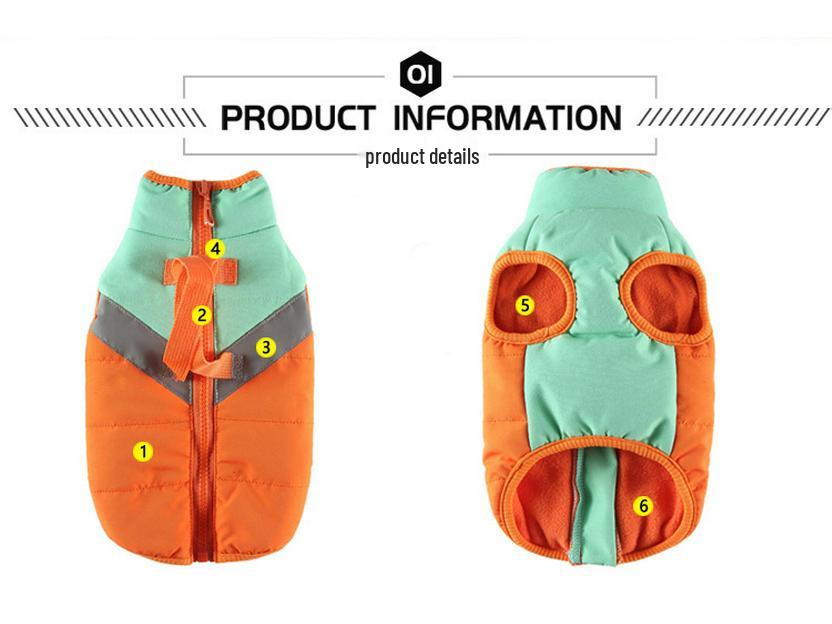 Warm Waterproof Reflective Dog Coat for Small & Medium Dogs