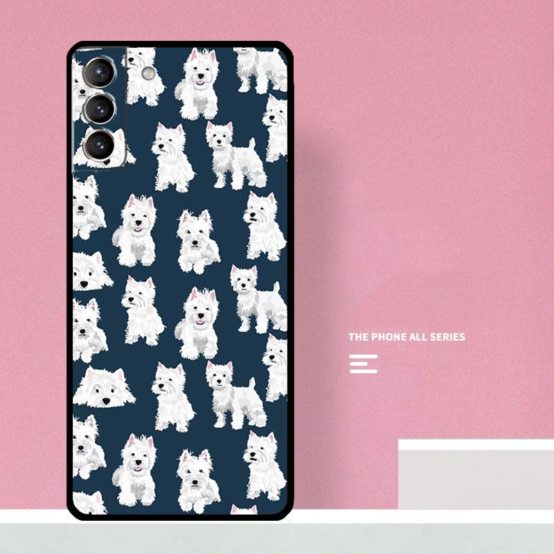 

West Highland Terrier Westie Phone Case For Samsung Galaxy S26 S25 S24 S20 S21 S22 S23 Ultra S10 Plus S25 FE Cover Coque Galaxy S23 FE