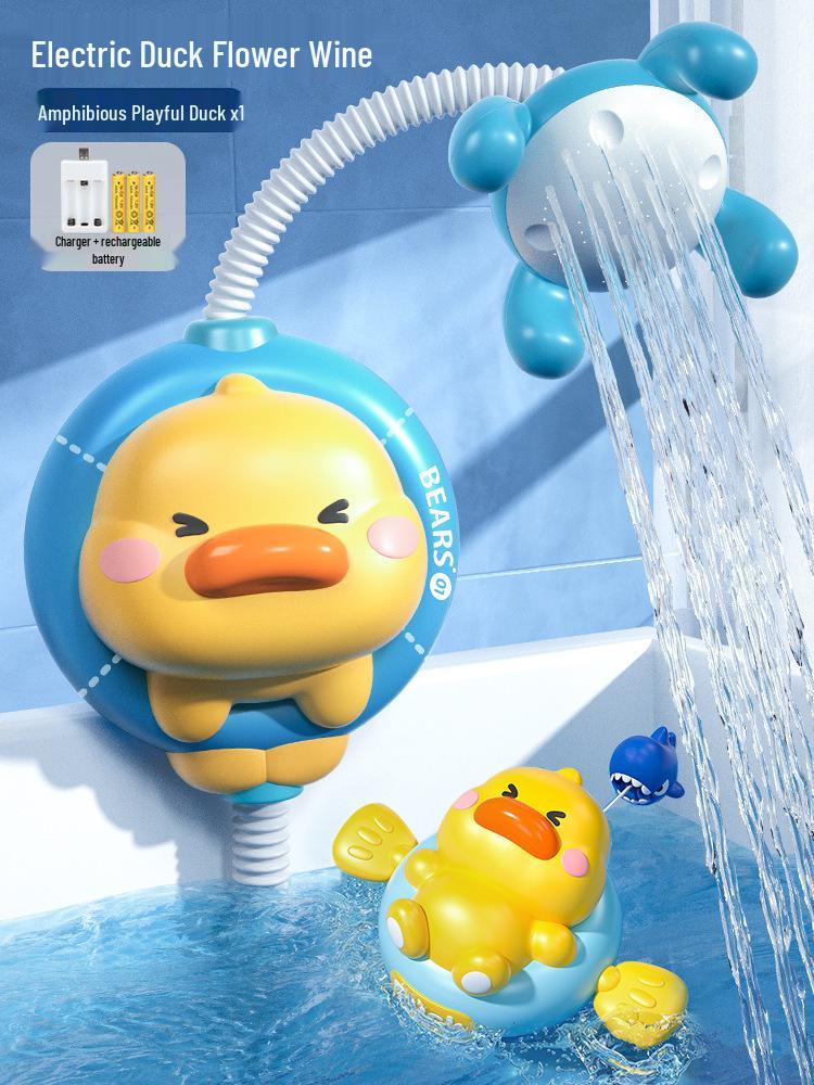 Little Yellow Duck Bath Toys for Kids - Water Play Shower Fun for Boys and Girls