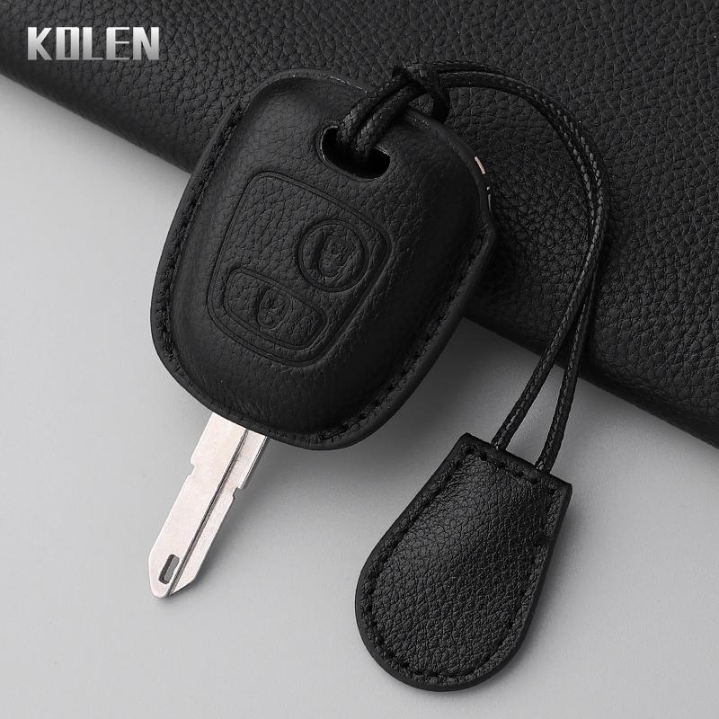 

Leather Car Key Case Cover Shell For Peugeot 106 107 206 207 306 307 406 407 Citroen C1 C2 C3 C4 Xsara Picasso For Toyota Aygo