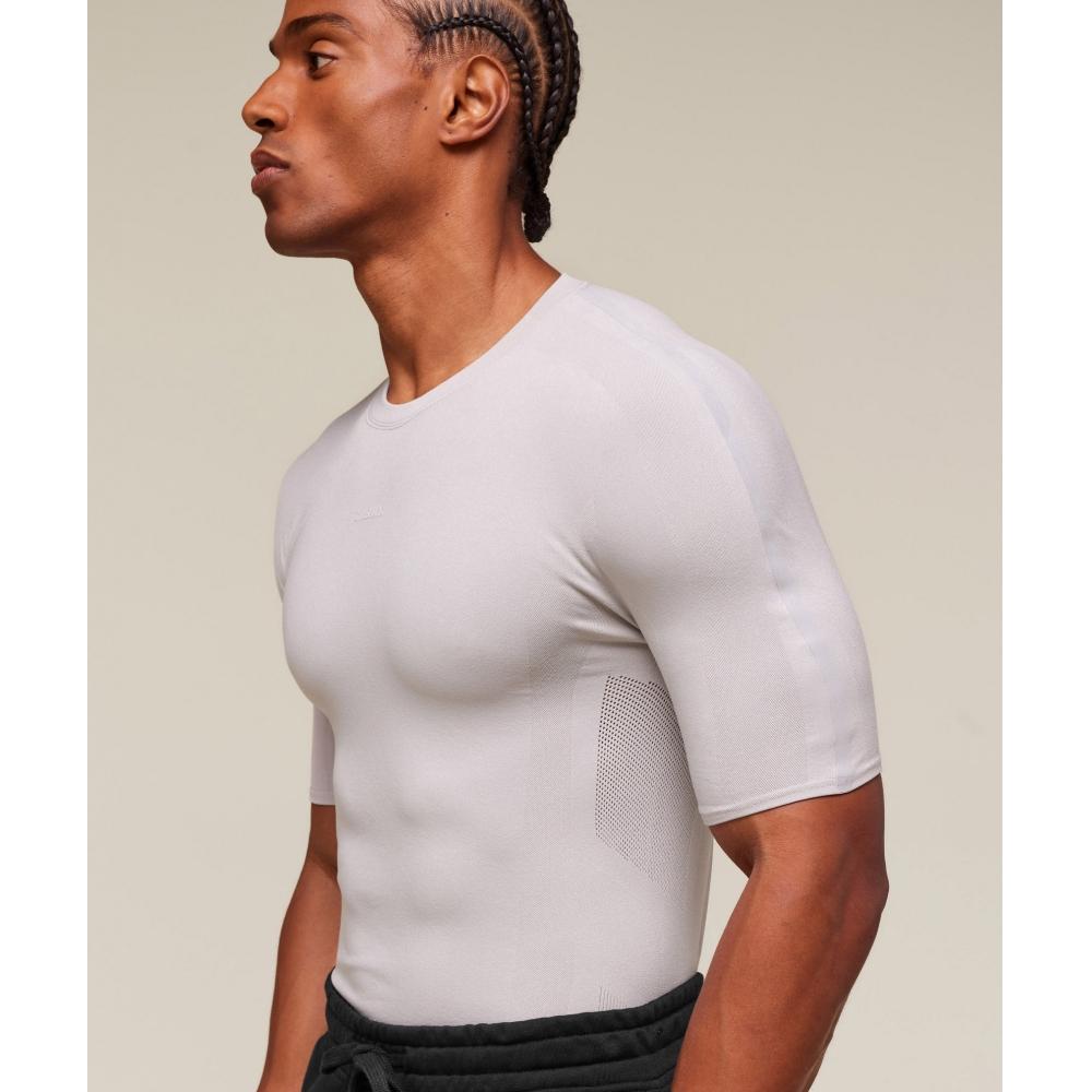Gymshark Everywear Warp KniT T shirT Tame Grey A1b9y Gc3d