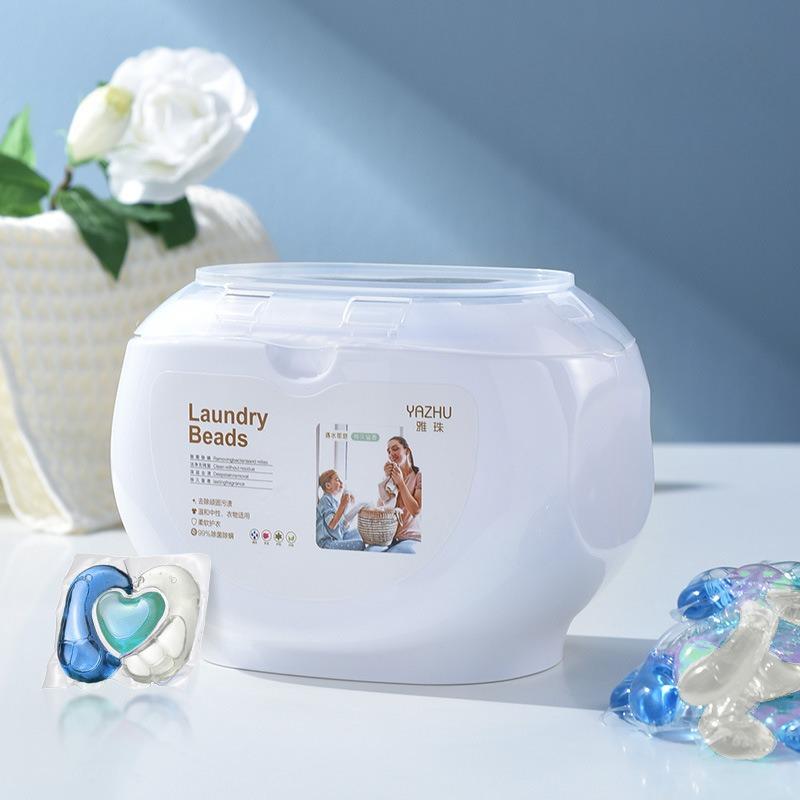 Tvättpärlor för sterilisering, kvalsterborttagning, långvarig doftretention, starkt fläckborttagning och smidigt tvättmedel