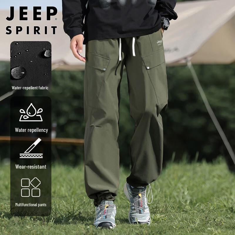 

JEEP SPIRIT Men s Autumn/Winter Windproof Casual Cargo Pants XL