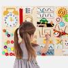 Early Learning Multifunctional Wall Game: Children's Cognitive and Motor Skills Busy Board Toy