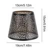 E27 Universal Metal Lampshade Floral Print Creative Iron Lampshade Good Heat Dissipation for Table Lamp Bedroom Bedside Light