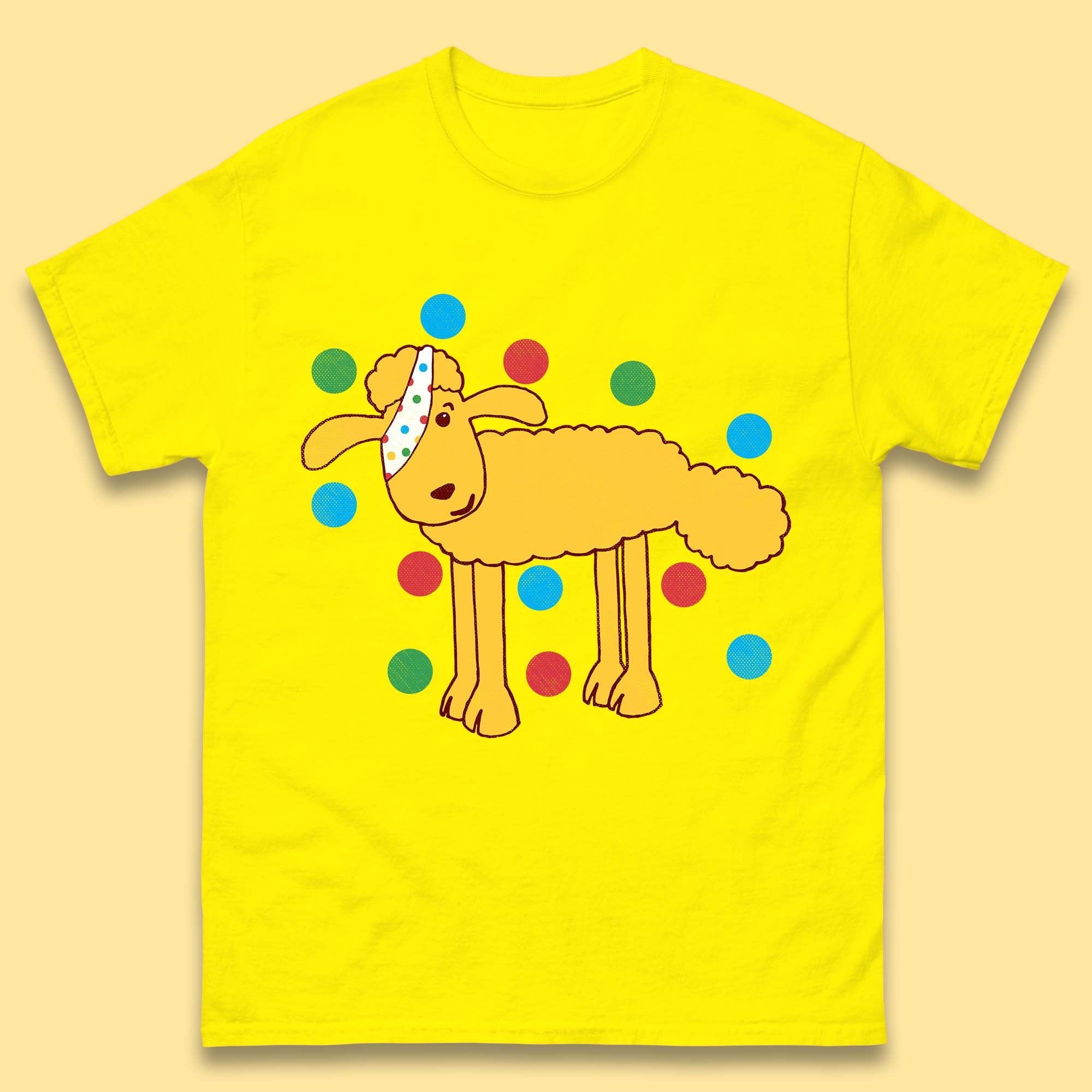 Spotty Pudsey Sheep Children In Need Dotty Spot Charity Raising Pudsey Sheep Mens Tee Top M