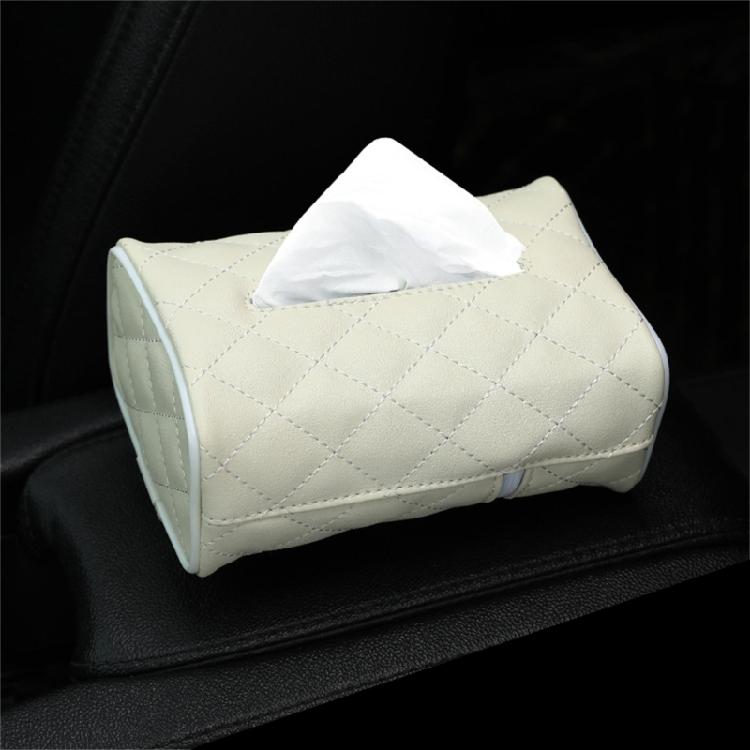 Elegant Car Tissue Holders PU Leather Large Capacity Tissue Box Designed for Easy Installation & Maximums Capacity