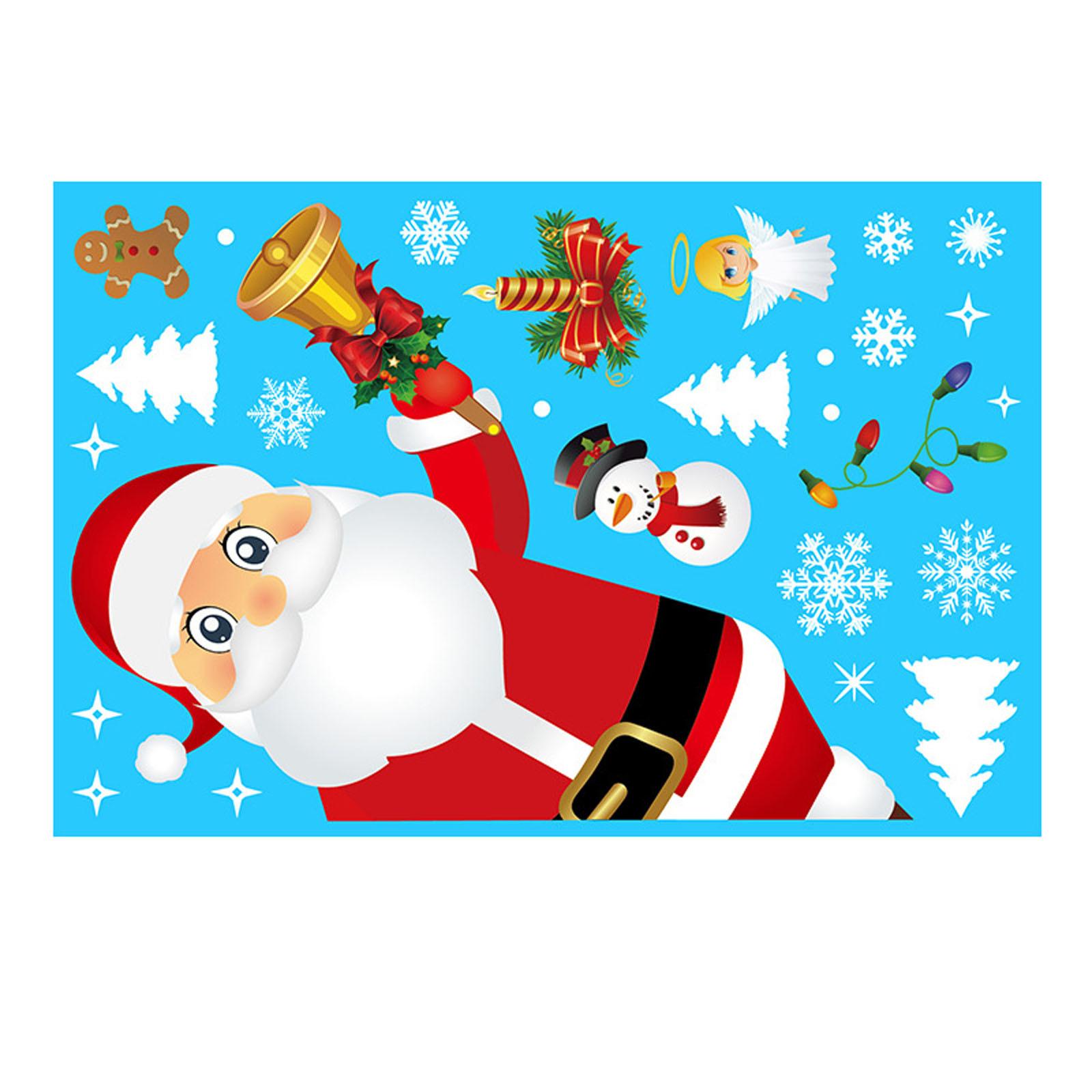 

Электростатические стеклянные наклейки на рождественские окна и рождественские наклейки на стены