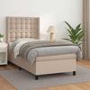 3132476 vidaXL Divan Bed with Mattress Cappuccino 90x190 Cm