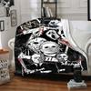 1pc Horror Movie Characters Blanket Soft All Season Throw with Vibrant Design, Perfect for Home, Travel, and Gifts, Ideal for Naps and Camping