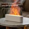 Retro 3D Fireplace Flame Aroma Humidifier & Colorful Desktop Light