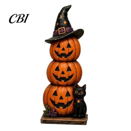 Vintage Haunted House Tiered Tray Decor Farmhouse Halloween Wooden Tabletop Decorations, Table Topper Signs, Spooky Decorative Storage Accessories