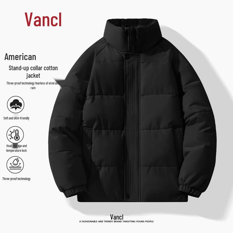 

VANCL Men s Winter Padded Stand-Collar Jacket M
