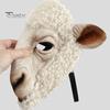 Full Atmosphere Animal Costume Realistic Mask, Sheep Brown Bear Face Novelty Mask for Adults Cosplay Halloween Party Props Parties