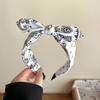 1/2pcs Elegant Fabric Wide Cashew Print Headband for Woman Retro Wear When Going Out Hair Band Girl's Face Washing Headb