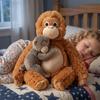 Cute Monkey Stuffed Animal Adorable Kawaii Plushies Hugging Toy Stuffed Doll Birthday Gifts Home Decor for Kids & Adults