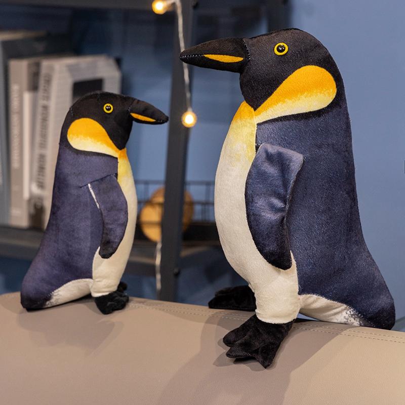 25/35cm Simulation Cute Standing Emperor Penguin Plush Toy Reallife Antarctic Marine Animal Stuffed Dolls Birthday Gift For Kids